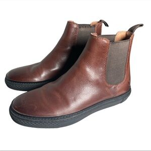 Frye Men’s Essex Brown Leather Chelsea Boots Size 8.5 Slip-On Casual Classic